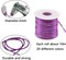 2mm Nylon Rattail Satin Silk Trim Cord 20 Colors 218 Yards Beading String for Friendship Bracelets, Necklaces, Jewelry Making, Chinese Knotting,Arts and Crafts (218), Blue,green,white (zgjx-02)